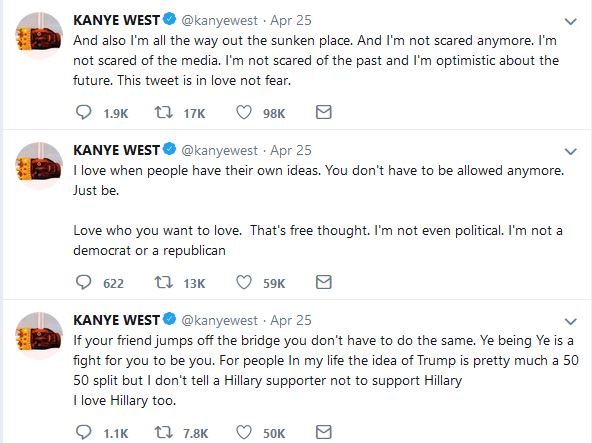 Kanye's Donald Trump Tweets 2